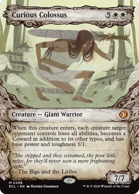 Curious Colossus (Fable Frame Foil) | Lorwyn Eclipsed、Magic: The Gathering、kayou