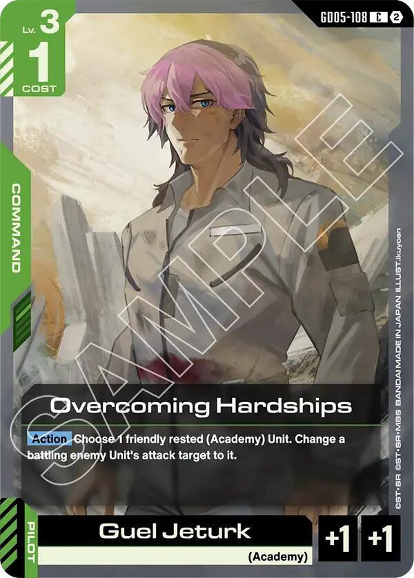 Gundam Trading Card Game Freedom Ascension Common Overcoming Hardships GD05-108、ToyWiz、kayou