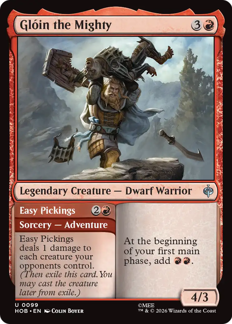 Glóin the Mighty // Easy Pickings | The Hobbit、Magic: The Gathering、kayou