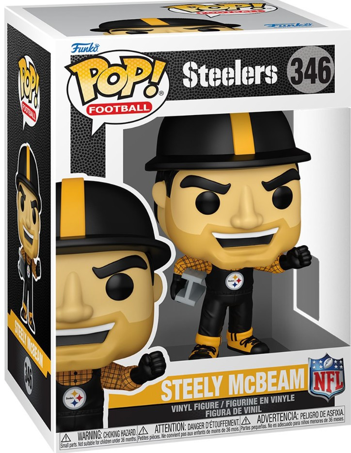 Funko Pittsburgh Steelers POP! Football Mascots Steely McBeam Vinyl Figure #346、ToyWiz、kayou