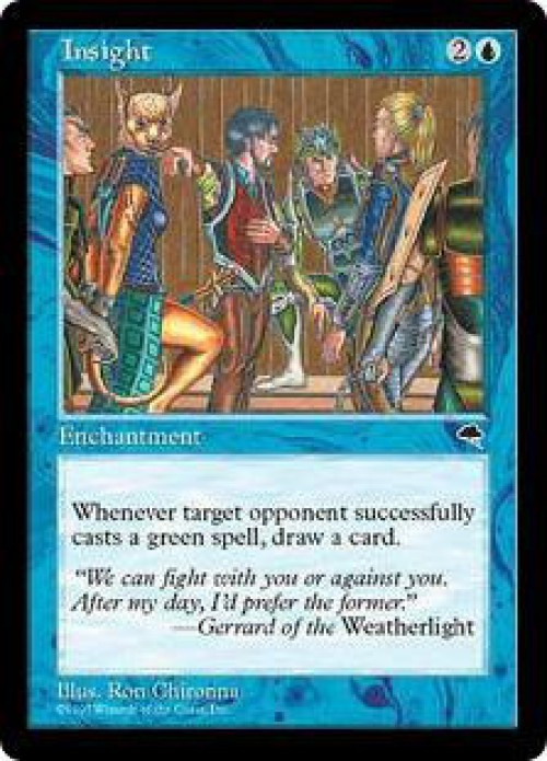 MtG Tempest Uncommon Insight #68 Lightly Played、ToyWiz、kayou