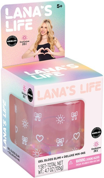 Lana's Life Gel Gloss Slimi + Deluxe Mix-Ins PINK Slime Includes Roblox DLC Code、ToyWiz、kayou