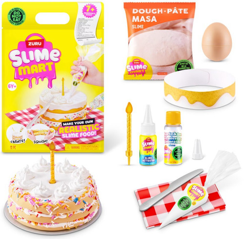 Slime Mart Small Bag Birthday Cake Slime Kit 7+ Ingredients Inside! Make Your Own Realistic Slime Food!、ToyWiz、kayou
