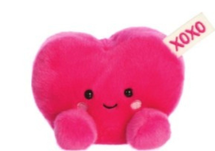 Original Palm Pals XOXO Note Heart 5-Inch Mini Bean Bag Plush、ToyWiz、kayou
