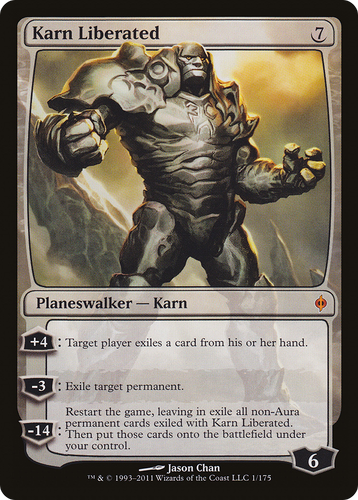 Karn Liberated (NPH-001) - New Phyrexia (HP)、Wizards of the Coast、kayou