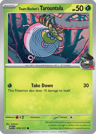 Team Rocket's Tarountula 18 - ME Ascended Heroes、The Pokémon Company、kayou