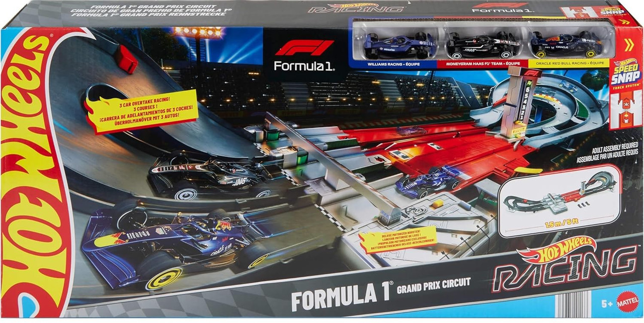 Hot Wheels Speed Snap Racing Formula 1 Grand Prix Circuit Track Set、ToyWiz、kayou