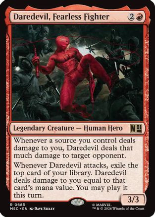 Daredevil, Fearless Fighter (MSC-685) - Commander: Marvel Super Heroes、Wizards of the Coast、kayou