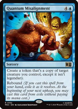 Quantum Misalignment (Surge Foil) (MSC-152) - Commander: Marvel Super Heroes Foil、Wizards of the Coast、kayou