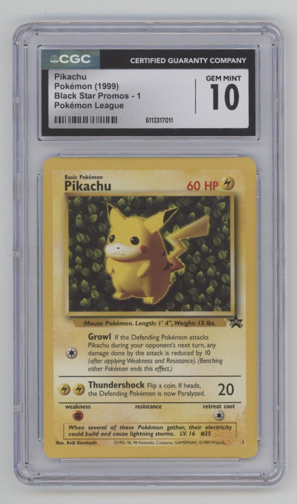 Pikachu Pokemon League Black Star Promo #1 CGC 10、Collector Store LLC Gaming、kayou