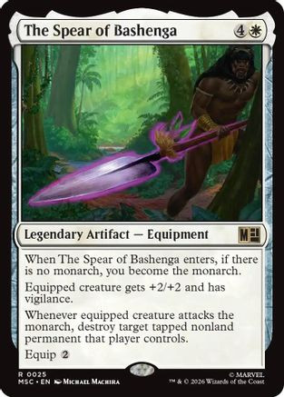 The Spear of Bashenga (MSC-025) - Commander: Marvel Super Heroes、Wizards of the Coast、kayou