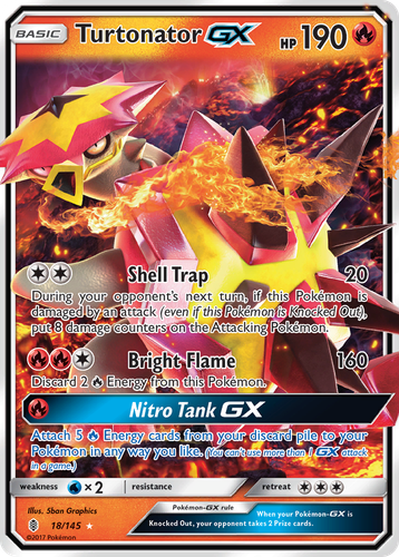 Turtonator-GX 18/145 - Guardians Rising Holofoil (LP)、The Pokémon Company、kayou