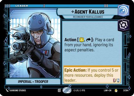 Agent Kallus - Reconsider Your Allegiance (3/264) - A Lawless Time、Fantasy Flight Games、kayou