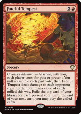 Fateful Tempest (SOC-031) - Commander: Secrets of Strixhaven、Wizards of the Coast、kayou