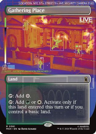 Gathering Place (Borderless) (MSH-381) - Marvel Super Heroes Foil、Wizards of the Coast、kayou