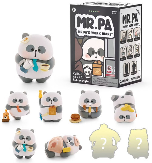 Mr. Pa Work Diary Series Mini Figure 3-Inch Mystery Pack 1 RANDOM Character、ToyWiz、kayou
