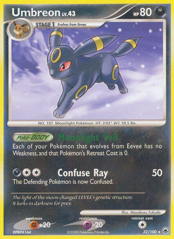 Pokemon Diamond & Pearl Majestic Dawn Rare Umbreon #32 Lightly Played、ToyWiz、kayou