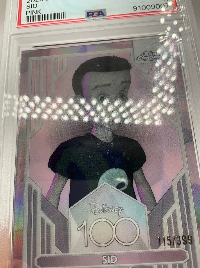 Sid 2023 Topps Chrome Disney 100 Pink Refractor 115/399 #16 PSA 9、Collector Store LLC、kayou