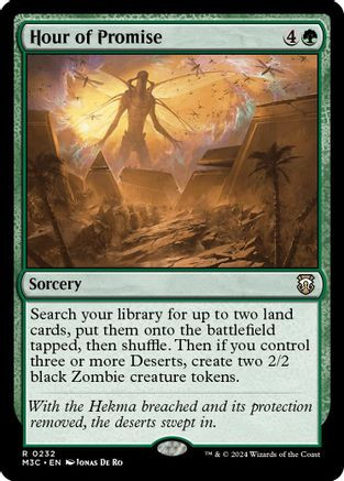 Hour of Promise (Ripple Foil) (M3C-232) - Modern Horizons 3 Commander Foil、Wizards of the Coast、kayou