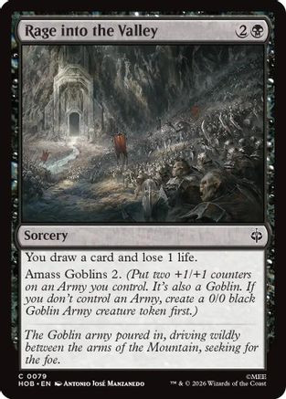 Rage into the Valley (HOB-079) - The Hobbit Foil、Wizards of the Coast、kayou