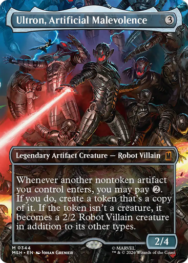 Ultron, Artificial Malevolence (Borderless Scene Foil) | Marvel Super Heroes、Magic: The Gathering、kayou