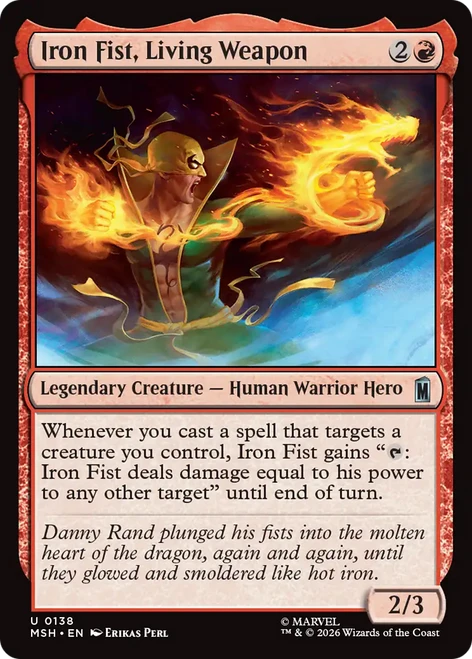 Iron Fist, Living Weapon (Foil) | Marvel Super Heroes、Magic: The Gathering、kayou
