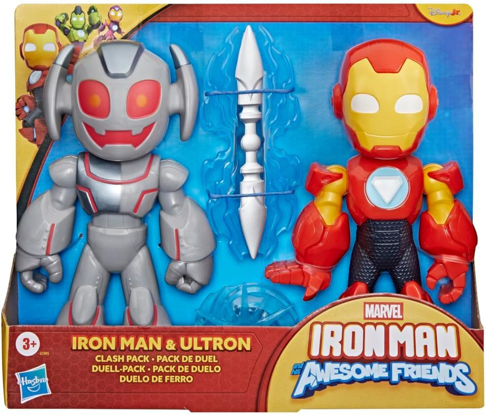 Marvel Iron Man & His Awesome Friends Clash Pack Iron Man & Ultron Action Figure 2-Pack、ToyWiz、kayou