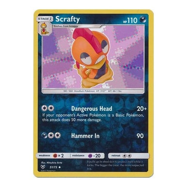 Shining Legends 51/73 Scrafty (Reverse Holo)、Pokemon、kayou