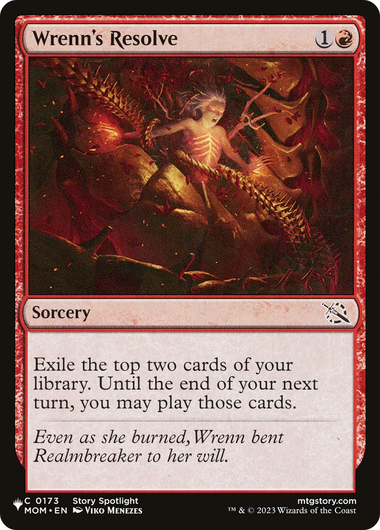 Wrenn's Resolve (LIST-0173) - The List、Wizards of the Coast、kayou