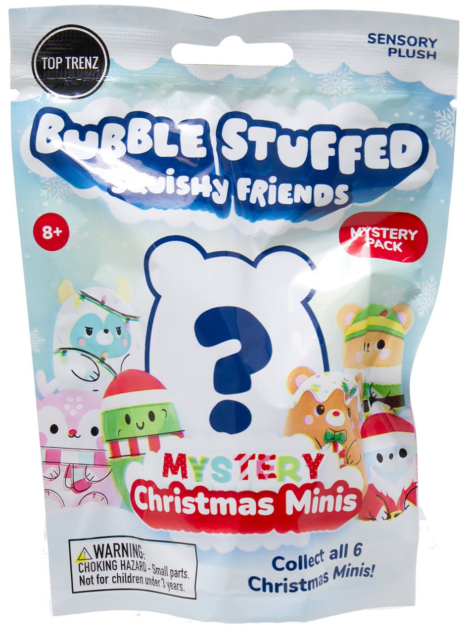 Bubble Stuffed Squishy Friends Mystery Christmas Mini Mystery Pack、ToyWiz、kayou