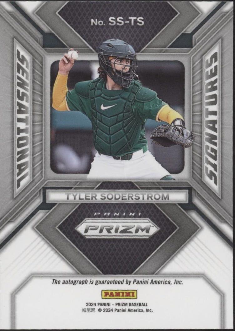 Tyler Soderstrom 2024 Panini Prizm Sensational Signatures Auto #SS-TS、Collector Store LLC、kayou