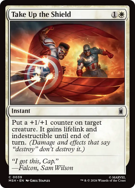 Take Up the Shield (Foil) | Marvel Super Heroes、Magic: The Gathering、kayou