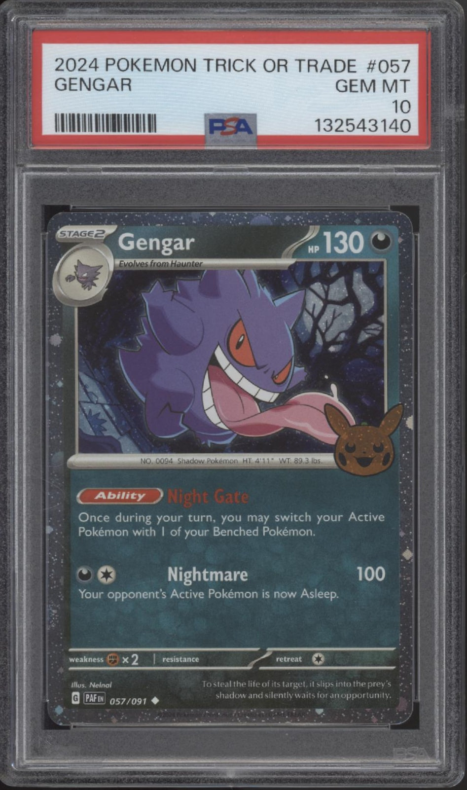 Gengar Pokemon Trick or Trade #057 PSA 10、Collector Store LLC Gaming、kayou