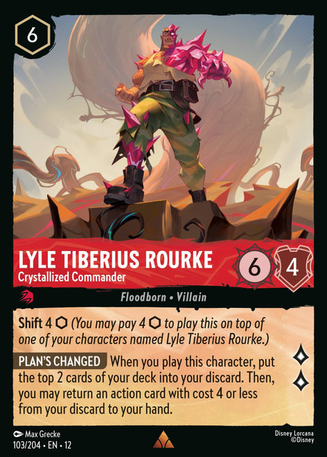 Lyle Tiberius Rourke - Crystallized Commander (Foil) | Wilds Unknown、Disney Lorcana、kayou