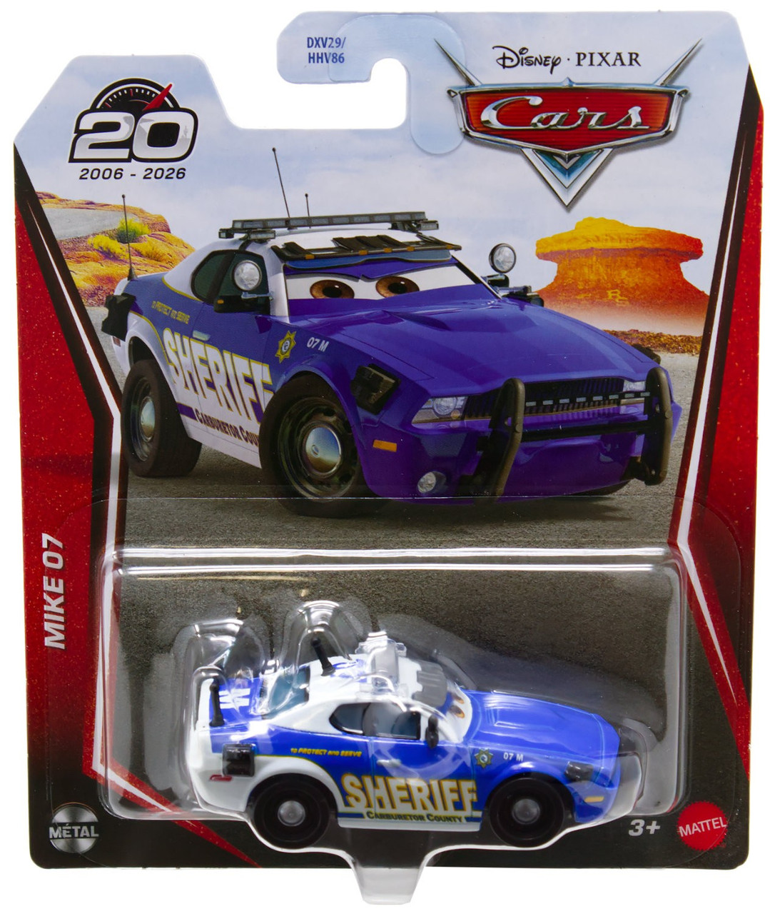 Disney / Pixar Cars 20th Anniversary Metal Mike 07 Diecast Car、ToyWiz、kayou
