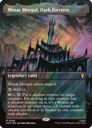 Minas Morgul, Dark Fortress (Borderless) (Surge Foil) (HOC-088) - The Hobbit: Eternal-Legal Foil、Wizards of the Coast、kayou