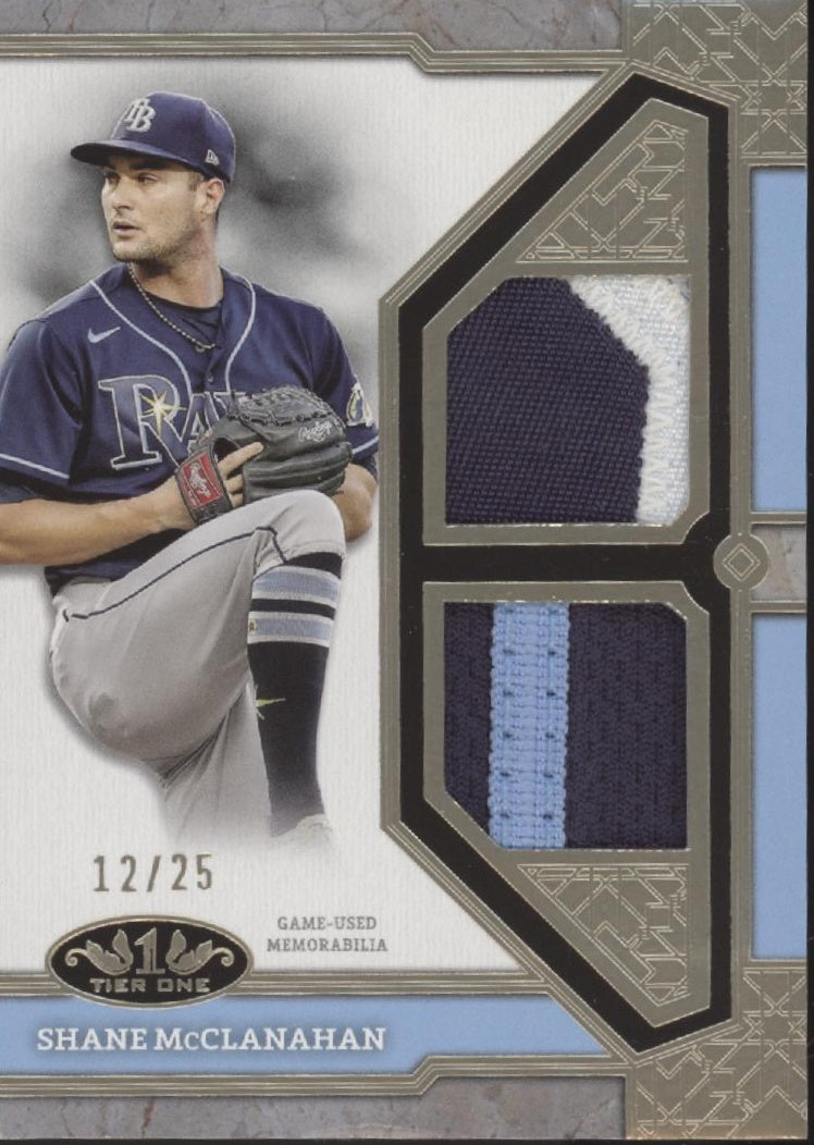 Shane McClanahan 2024 Topps Tier One Swatch 12/25 #T1R-SM、Collector Store LLC、kayou