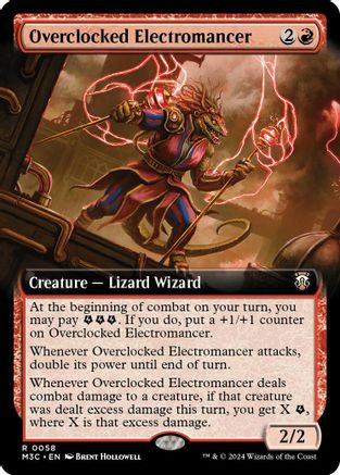 Overclocked Electromancer (Extended Art) (Ripple Foil) (M3C-058) - Modern Horizons 3 Commander Foil、Wizards of the Coast、kayou