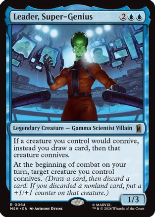 Leader, Super-Genius (MSH-064) - Marvel Super Heroes Foil、Wizards of the Coast、kayou