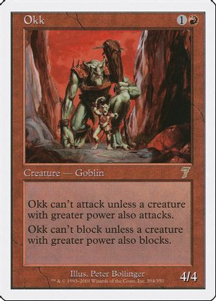 Okk (7ED-204) - 7th Edition、Wizards of the Coast、kayou