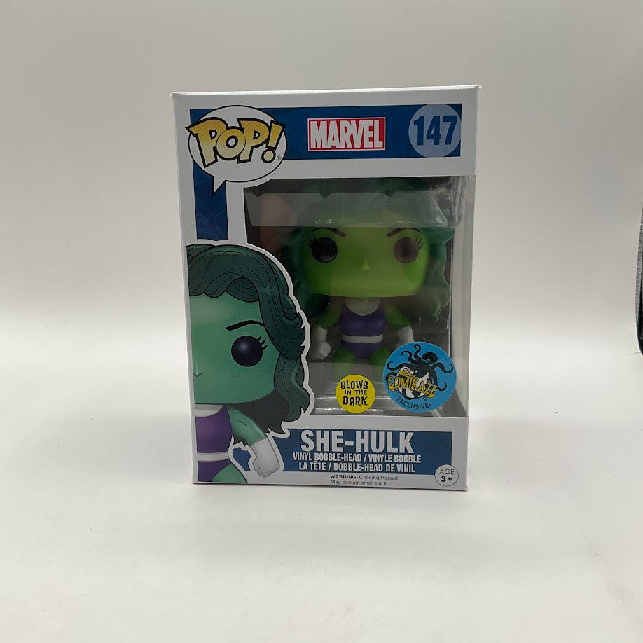 She-Hulk Funko Pop! Marvel #147 GITD Comikaze Exclusive、Funko、kayou