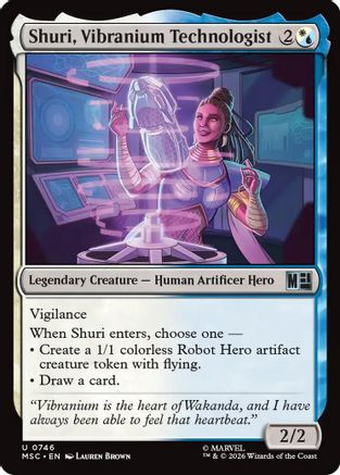 Shuri, Vibranium Technologist (MSC-746) - Commander: Marvel Super Heroes、Wizards of the Coast、kayou