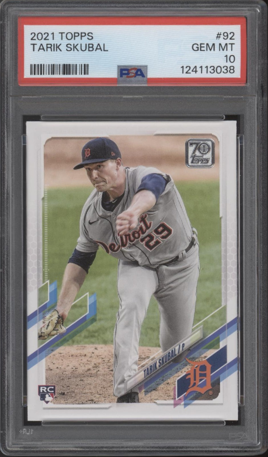 Tarik Skubal 2021 Topps Series 1 RC #92 PSA 10 #3、Collector Store LLC、kayou