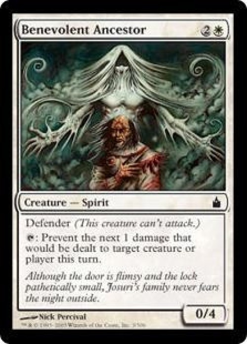 MtG Trading Card Game Ravnica: City of Guilds Common Benevolent Ancestor #3 Lightly Played、ToyWiz、kayou
