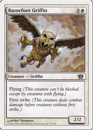 Razorfoot Griffin (8ED-036) - 8th Edition Foil、Wizards of the Coast、kayou