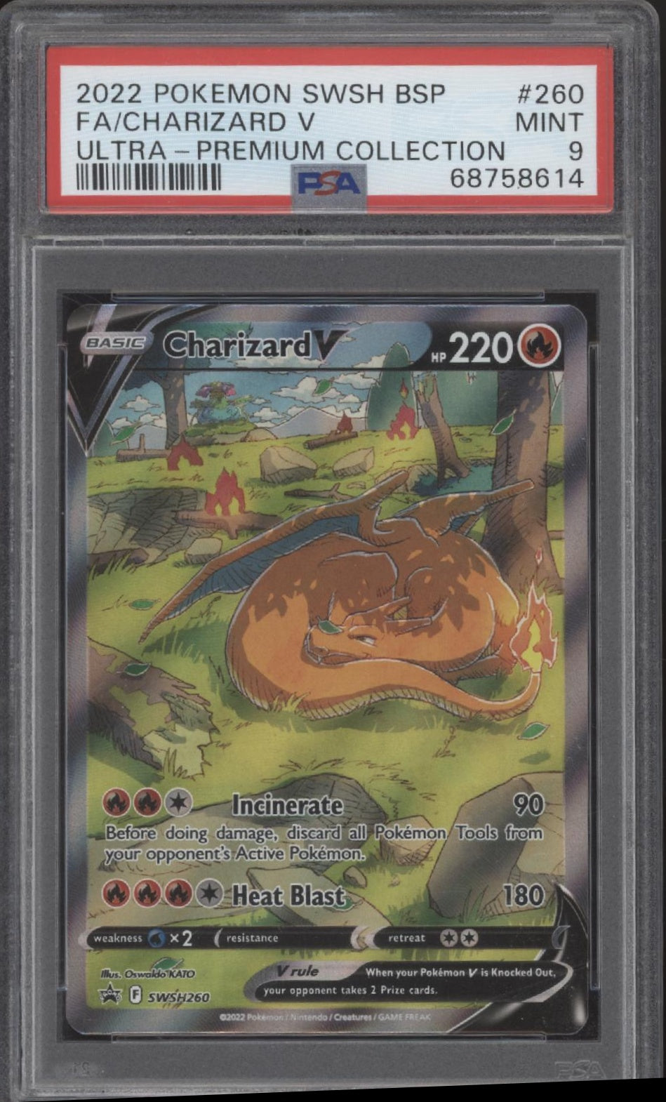 Charizard V Pokemon Ultra Premium Collection Full Art #260 PSA 9 #1、Collector Store LLC Gaming、kayou