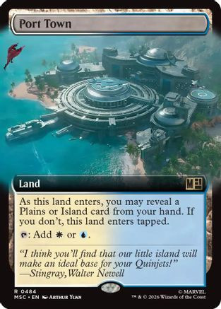 Port Town (Extended Art) (MSC-484) - Commander: Marvel Super Heroes、Wizards of the Coast、kayou