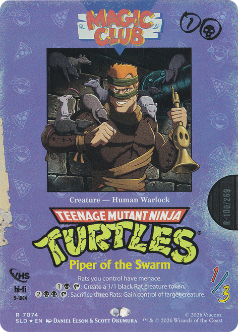 Piper of the Swarm (Foil) (Secret Lair - Teenage Mutant Ninja Turtles: VHS Villains) | Secret Lair Drops、Magic: The Gathering、kayou