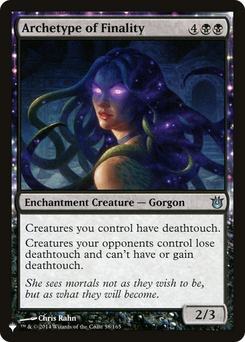 Archetype of Finality (LIST-58/165) - The List: (enchantment)、Wizards of the Coast、kayou