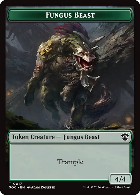 Secrets of Strixhaven Commander - Fungus Beast Token | Secrets of Strixhaven Commander、Magic: The Gathering、kayou